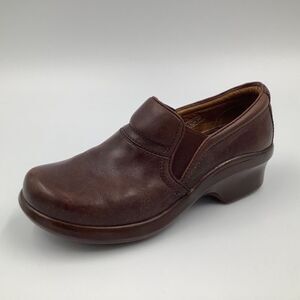 Ariat Shoes Clogs US 7.5‎ B Brown Leather Casual Work Heels Womans